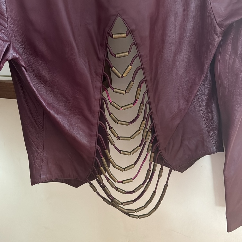 Cleobella Leather Blazer/ Jacket- Small - image 5